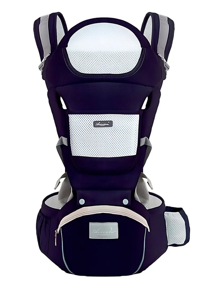 Foto 2 pulgar | Cangurera Portabebé  Mochila Multifuncional Con Asiento Bebé Color Azul