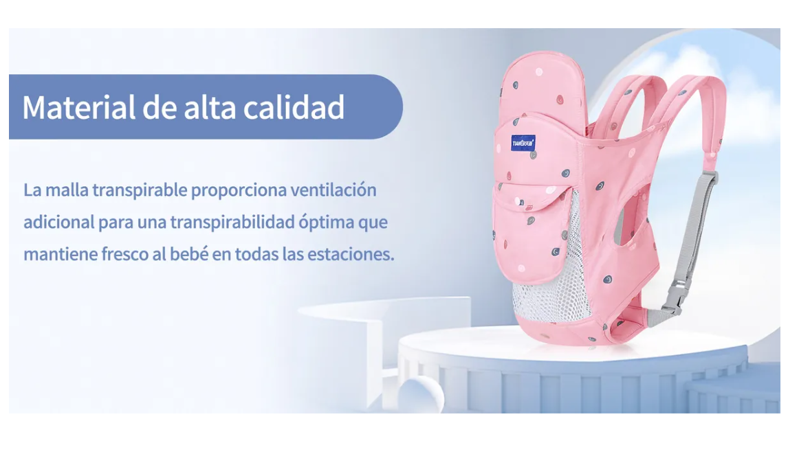 Foto 4 pulgar | Cangurera Para Bebe Mochila Portabebes Canguros Ergonomica
