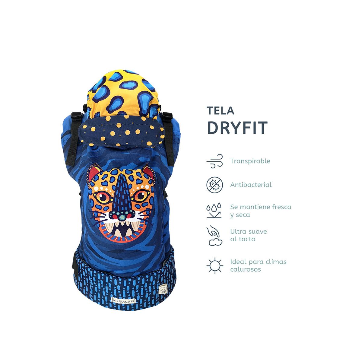 Foto 5 | Portabebé Ergonómico La Rebozería Nukú Dryfit Bebé