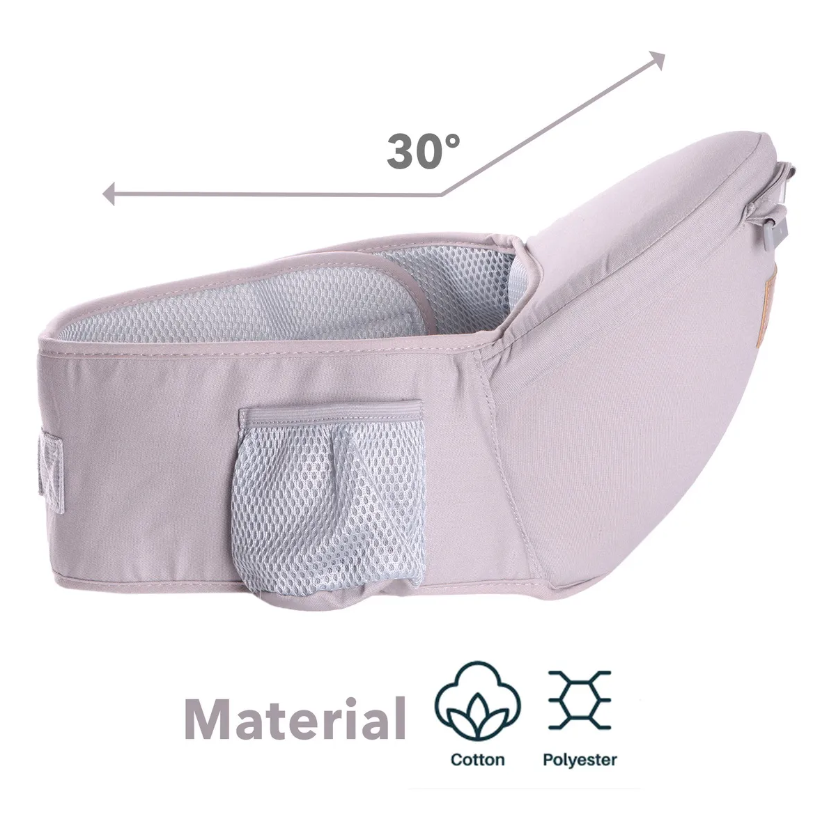 Foto 2 | Mochila Cangurera Para Bebe 9 En 1 Funciones Color Gris