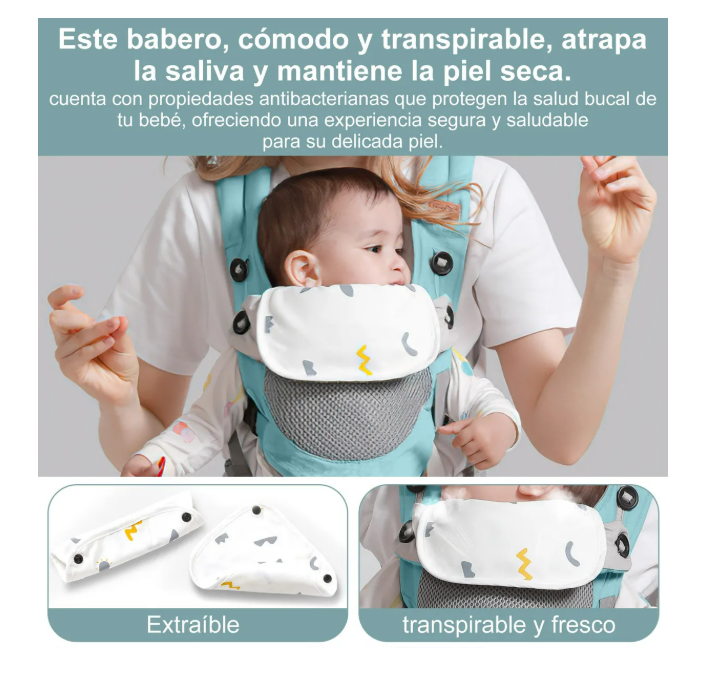 Foto 4 pulgar | Cangurera Bebe Mochila Portabebes Canguros Ergonomica Asient