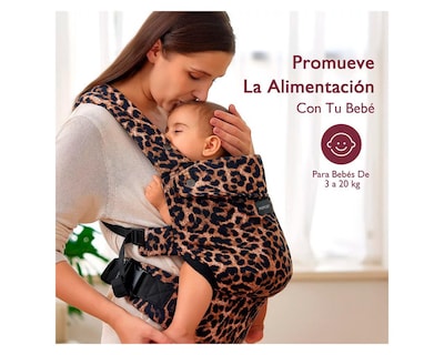 Foto 3 | Portabebé Ergonómico Cangurera Leopardo