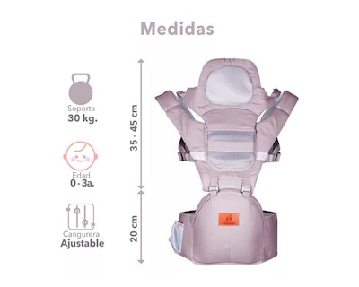 Foto 3 | Rebozo Kidss Acolchonadas Gris