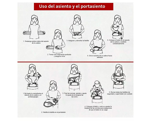 Foto 3 pulgar | Rebozo Elástico Bebé Gris