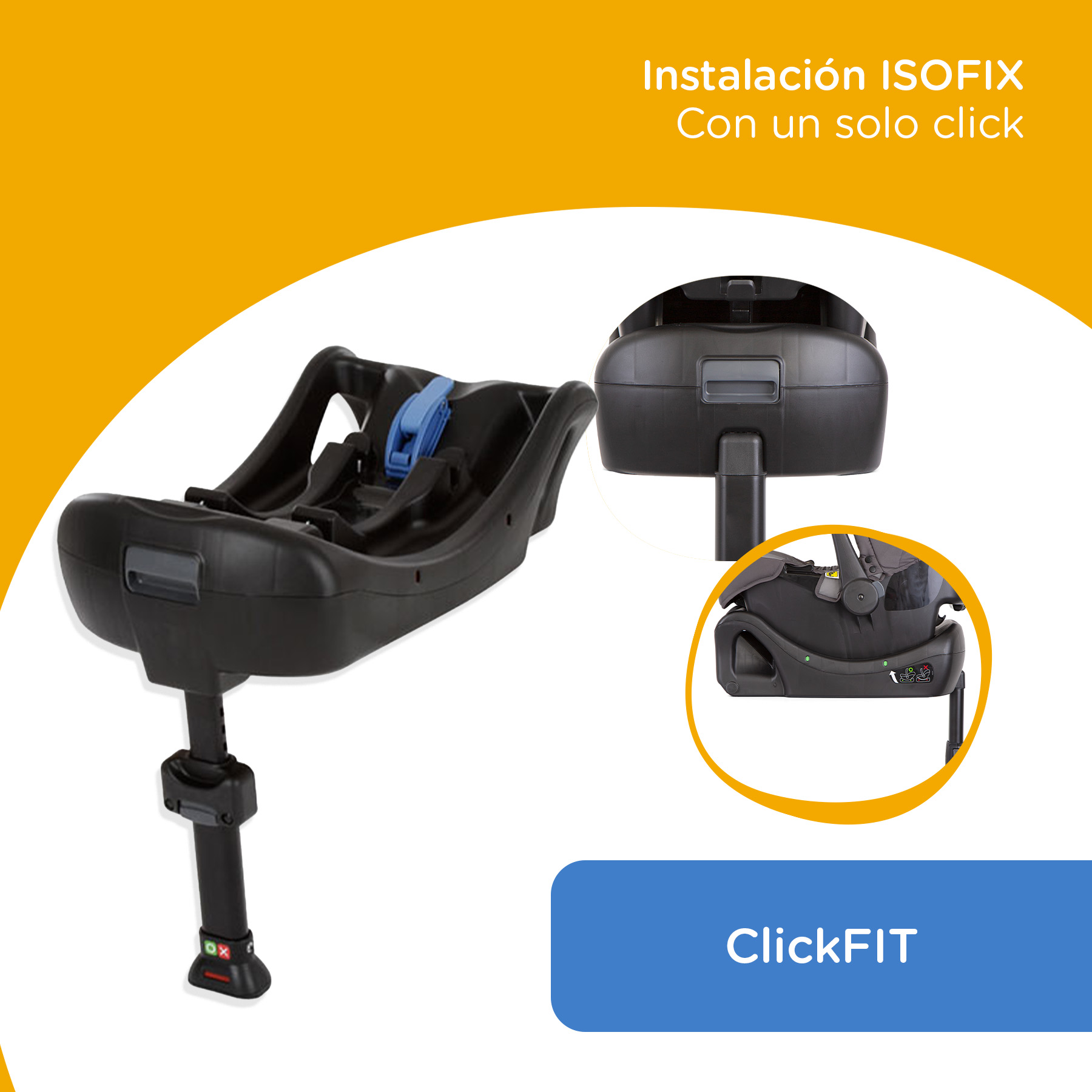 Foto 3 pulgar | Base Modular De Autoasiento Joie Clickfit Portabebé