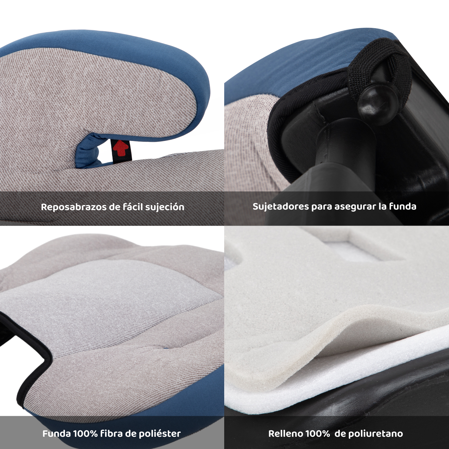 Foto 5 | Asiento Elevador de Coche para Bebé Bamby Gris
