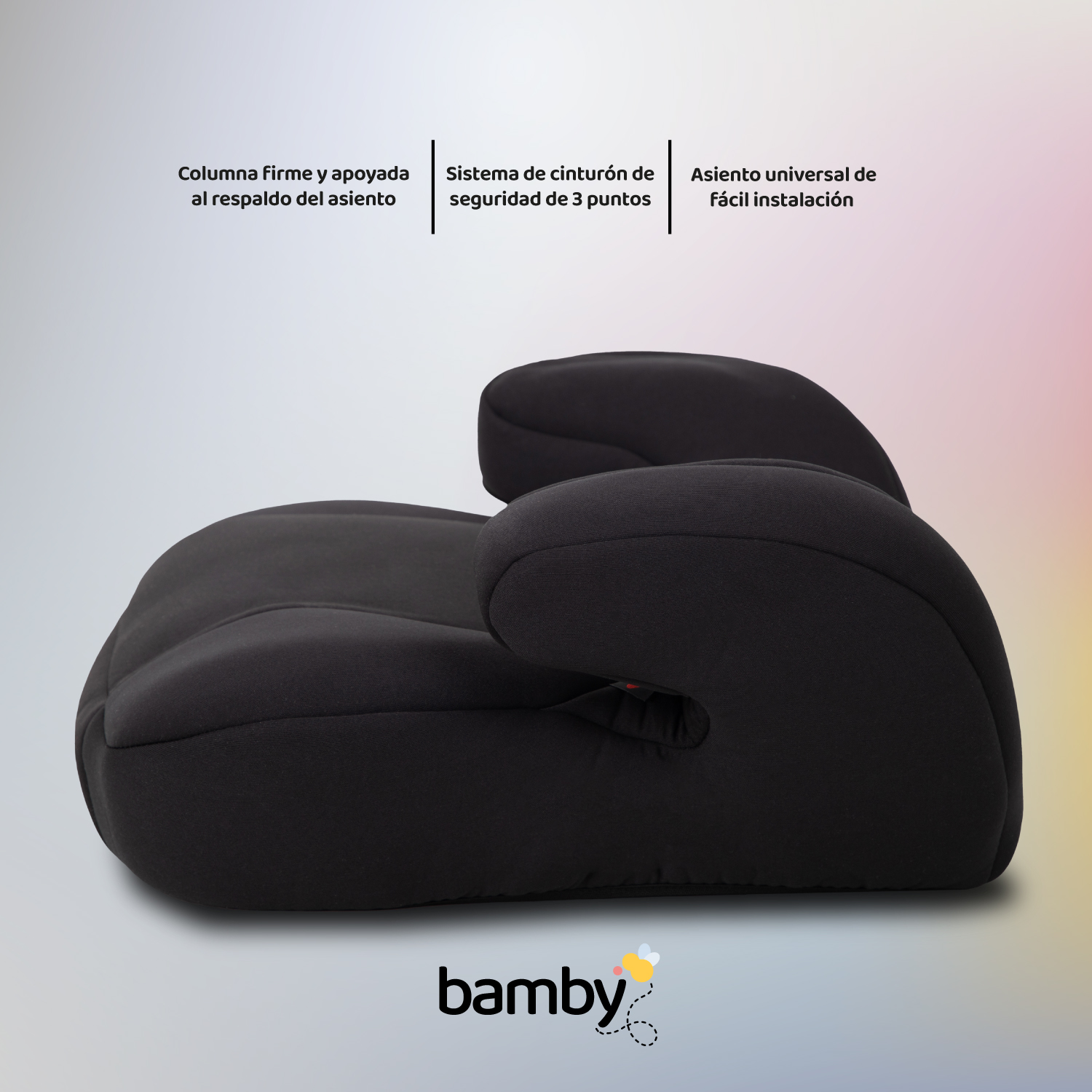 Foto 5 pulgar | Asiento Elevador de Coche para Bebé Bamby Negro