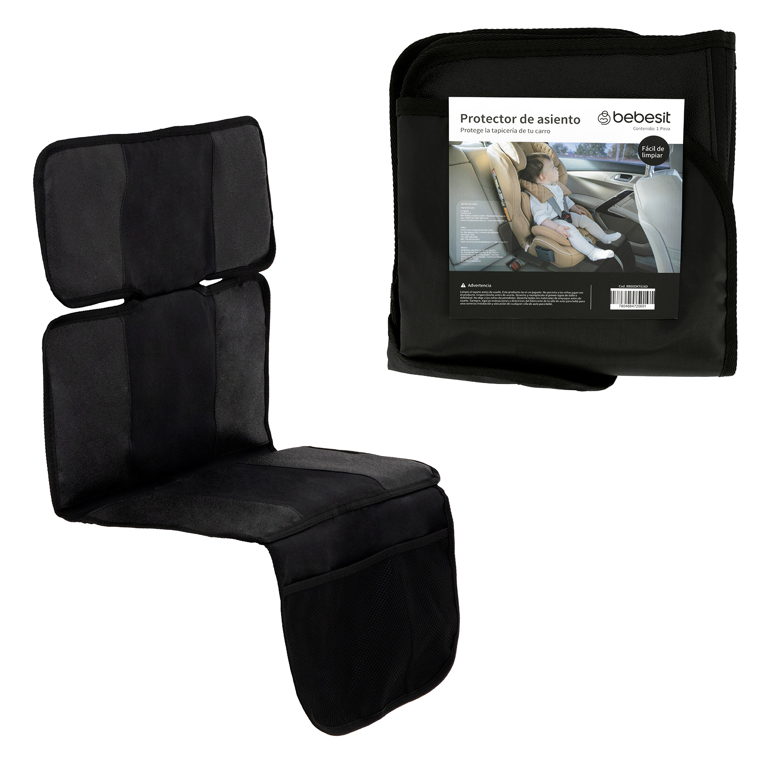 Protector Asiento Auto Bebesit Antideslizante Bolsa De Trasporte