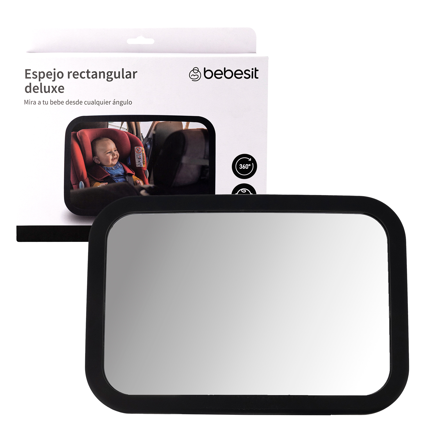 Foto 3 pulgar | Espejo Retrovisor Auto Bebesit Base Antideslizante