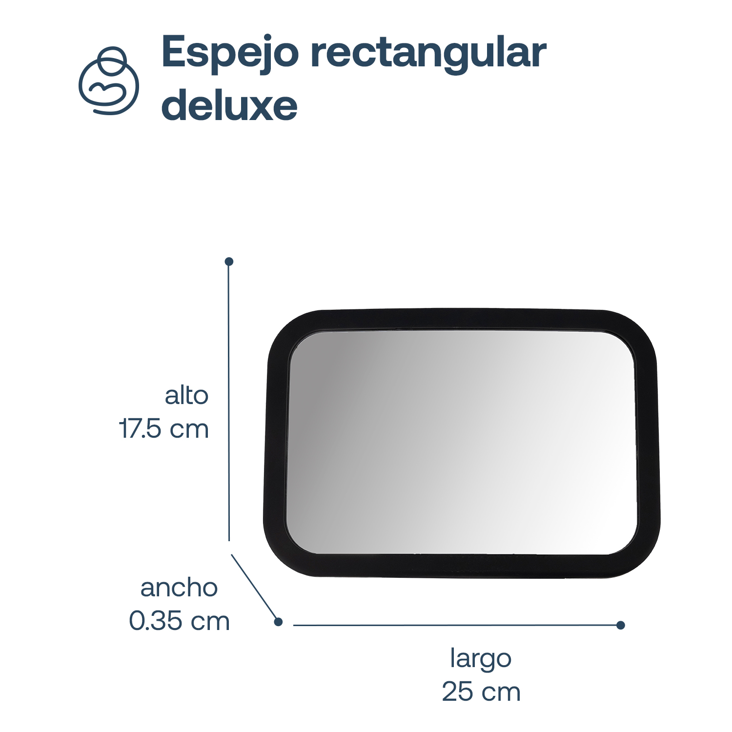Foto 7 pulgar | Espejo Retrovisor Auto Bebesit Base Antideslizante
