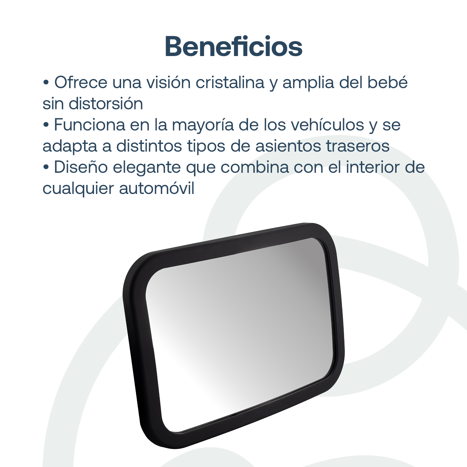 Foto 9 pulgar | Espejo Retrovisor Auto Bebesit Base Antideslizante