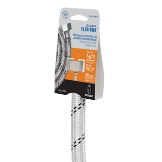 Foto 2 | Manguera de Hule Foset FBO-1260X de 1/2x3/4'' de 60 cm de Acero Inoxidable para Usos Generales