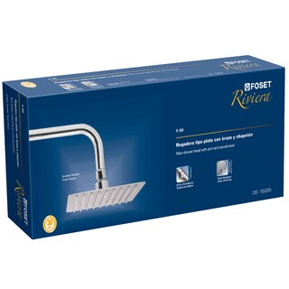 Foto 2 | Regadera Acero Inoxidable Foset R-308 color Plateado de 8' con Brazo de la Línea Riviera