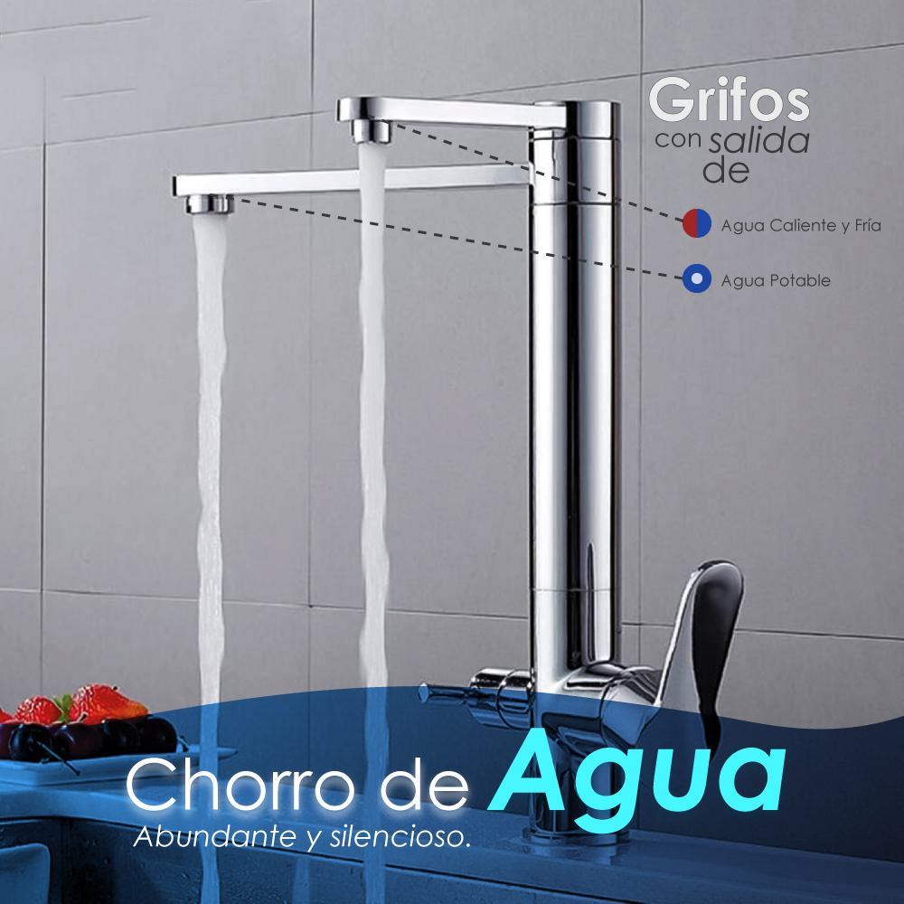 Foto 7 pulgar | Grifo Mezclador Ilios Innova para Cocina y Purificador de Agua