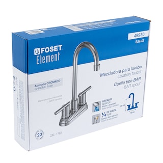 Foto 3 | Mezcladora Foset para Lavabo de 4 pulgadas Tipo Bar Línea Element