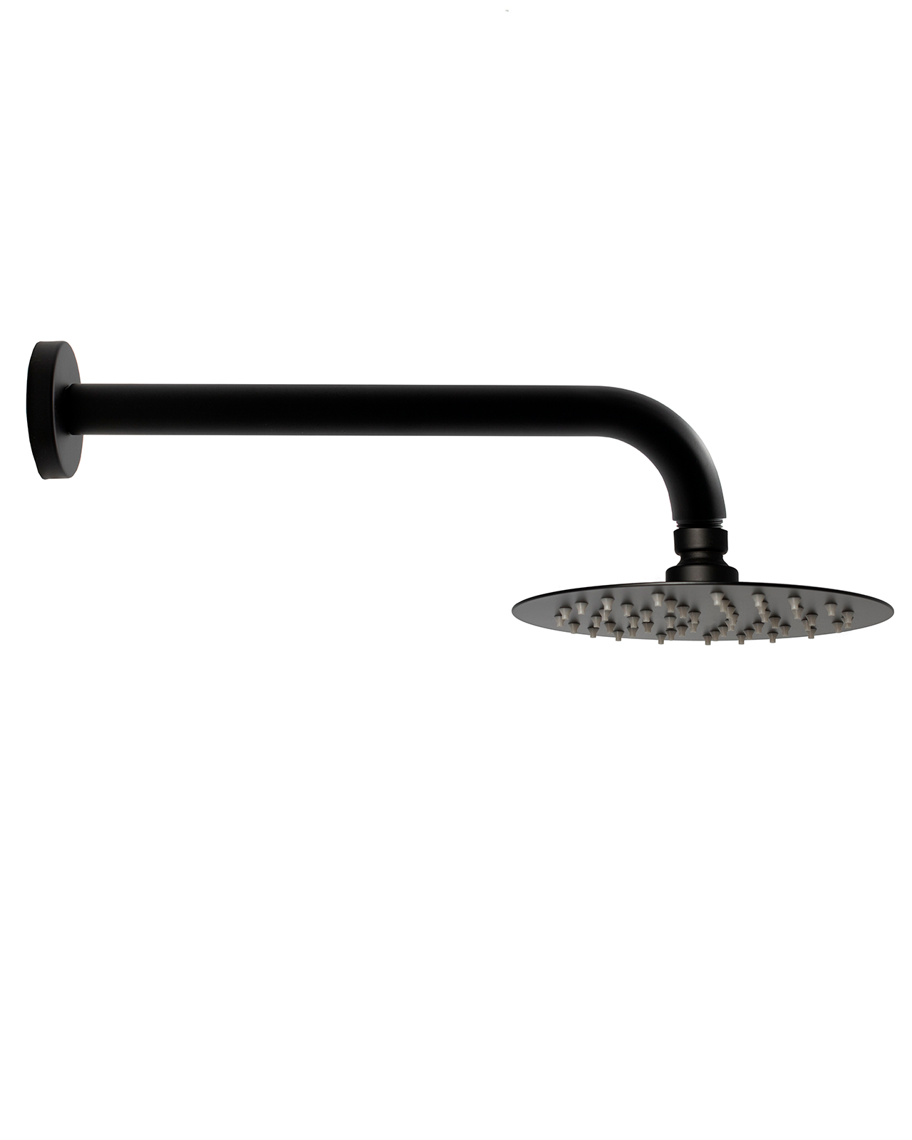 Foto 1 | Regadera Redonda de 15 cm con Brazo y Chapetón Rubinett de Acero Inoxidable 304  Negro Mate