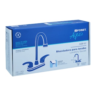 Foto 2 | Mezcladora para Lavabo Foset Aqm-62 Plata