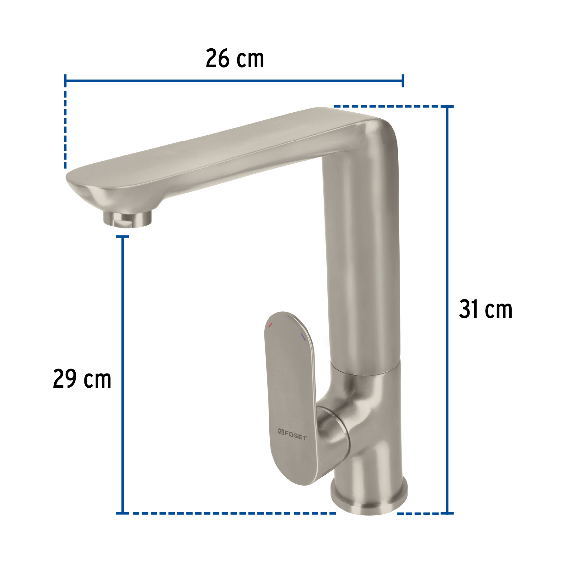Foto 4 pulgar | Monomando para Fregadero Foset Rim-83n color Dorado