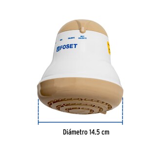 Foto 3 | Regadera Eléctrica de 4 Temperaturas Foset Regel-4b Blanco