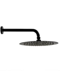Foto 3 | Regadera Redonda de 25 cm Monomando Rubinett de Acero Inoxidable 304 Negro Mate