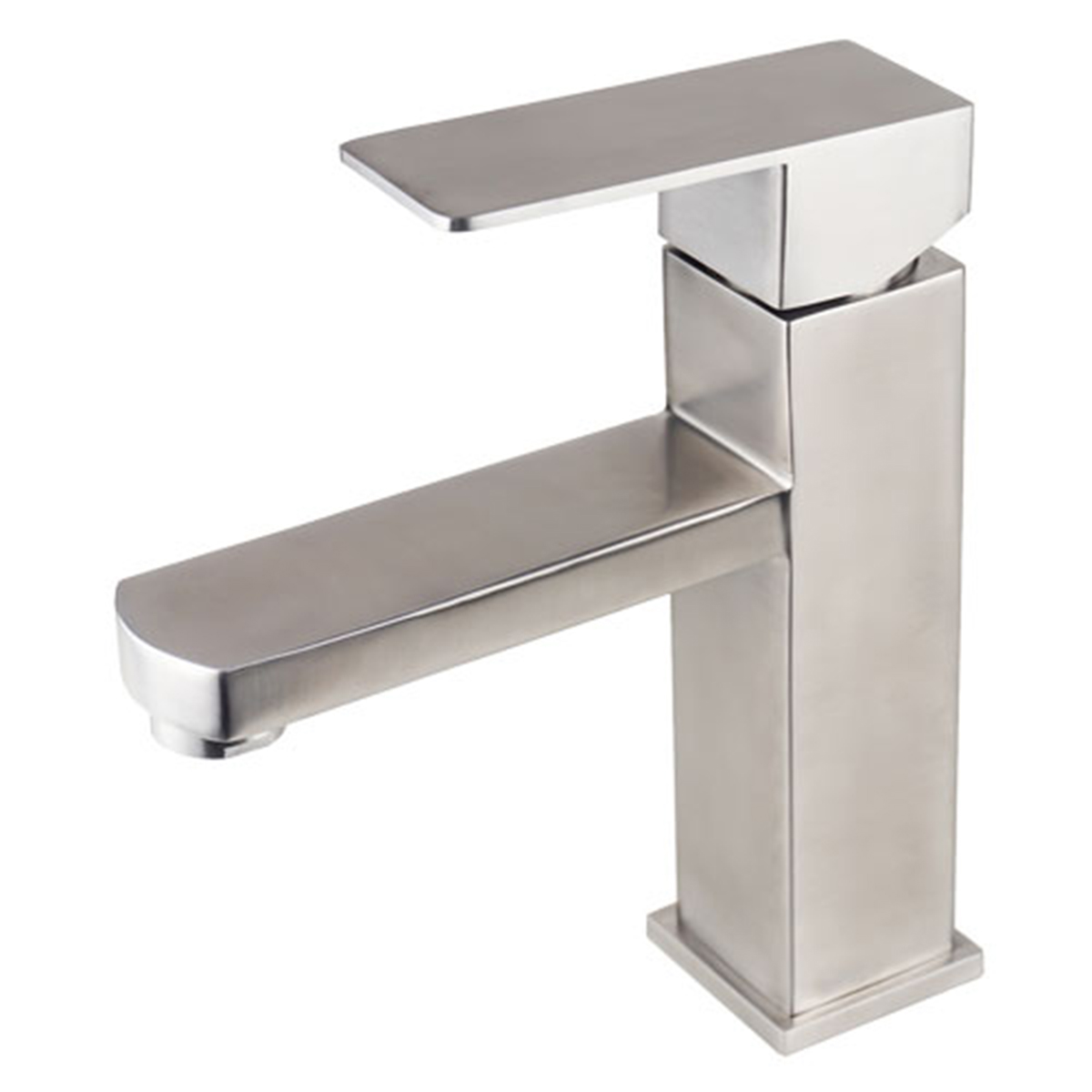 Llave Monomando para Baño y Lavabo Rubinett Xk-Mn-Bc3 color Plateado Ovalin de Acero Inoxidable 304 Satinado