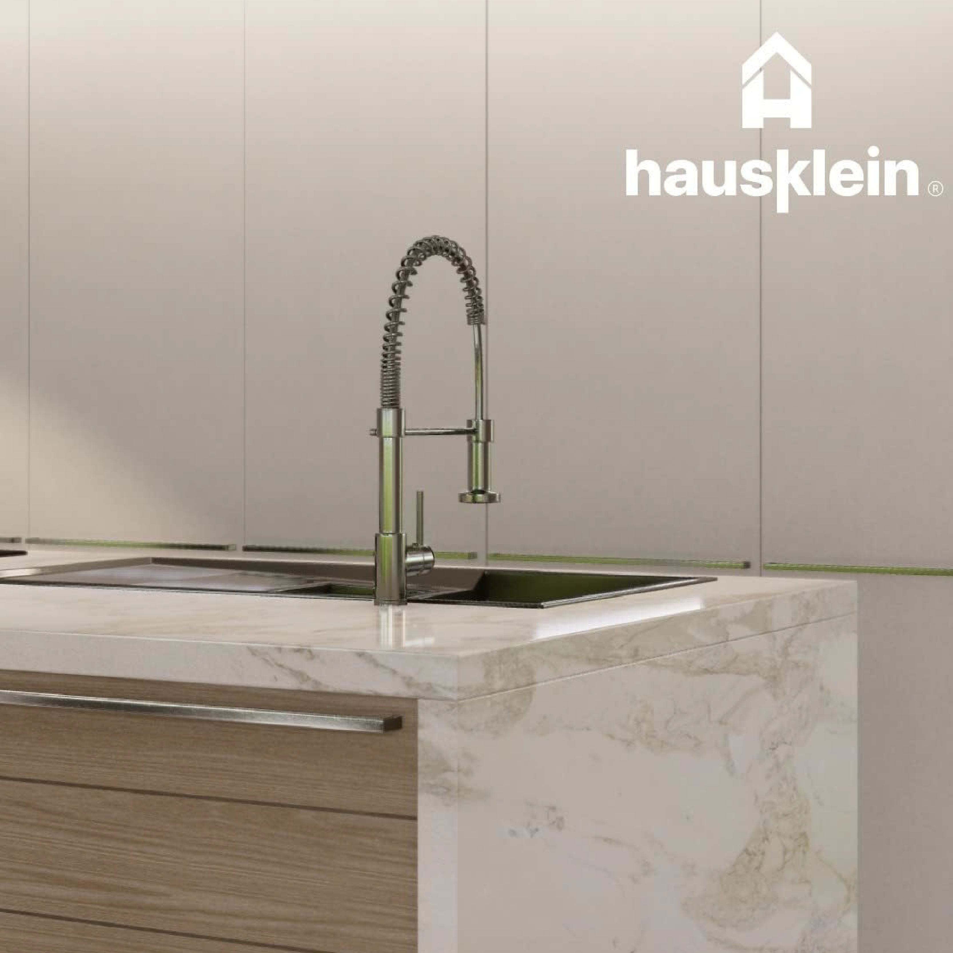 Foto 5 | Llave Mezcladora Tarja Cocina Hausklein con Resorte Manguera Flexible y Móvil 360