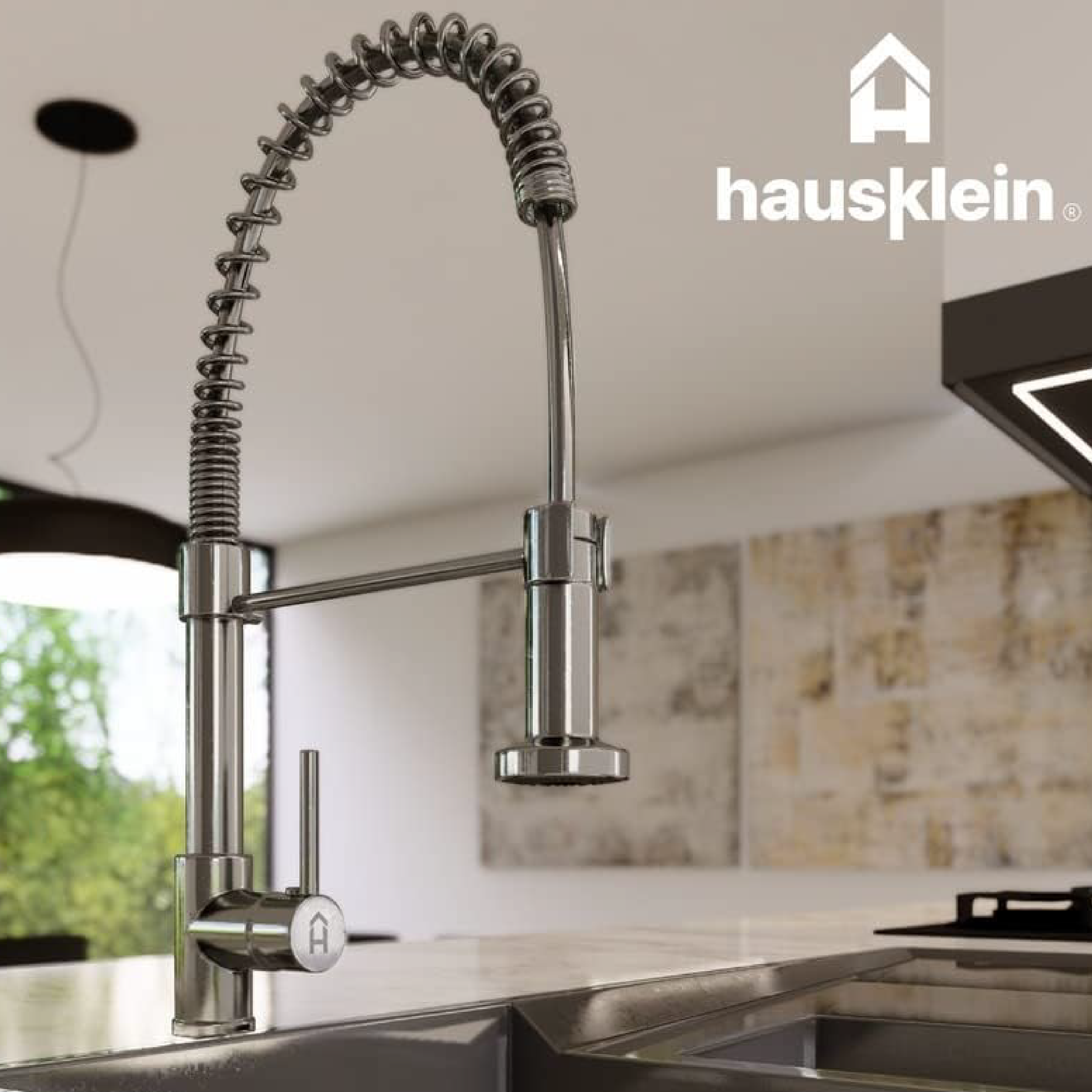 Foto 7 | Llave Mezcladora Tarja Cocina Hausklein con Resorte Manguera Flexible y Móvil 360