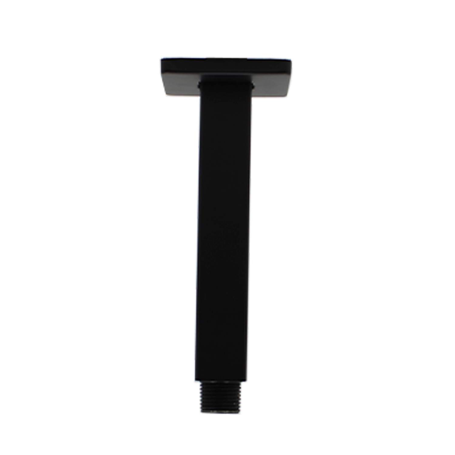 Foto 4 pulgar | Regadera Cuadrada 40 cm con Brazo de Techo color Negro Mate Lujo