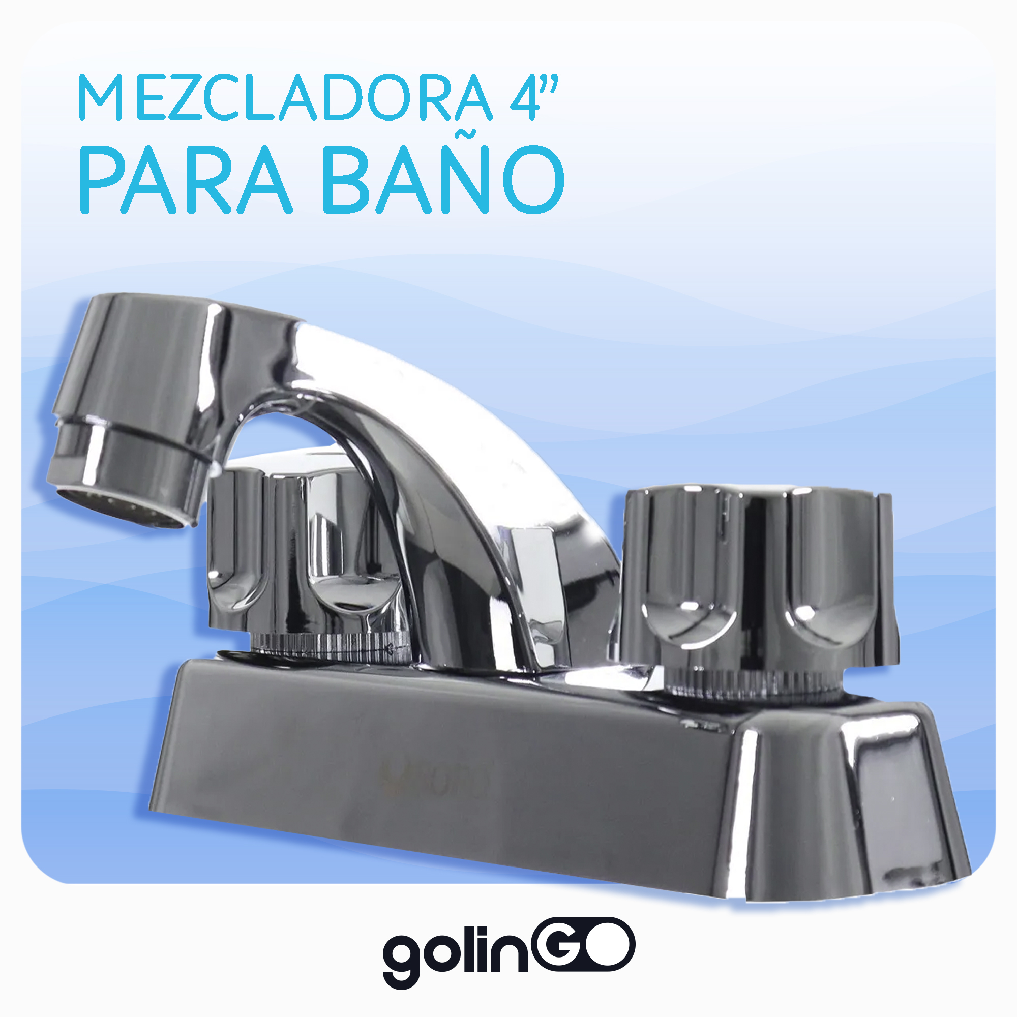 Foto 4 pulgar | Mezcladora para Lavabo Grifo para Baño 4'' Solvex Plateada