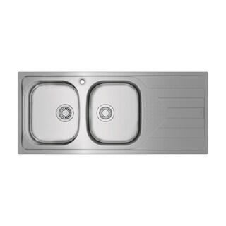 Foto 2 | Tarja Doble Empotrar Acero Inoxidable Teka Universe 80 T-xp 2b 1d Dos Tinas 34 Cm Gris