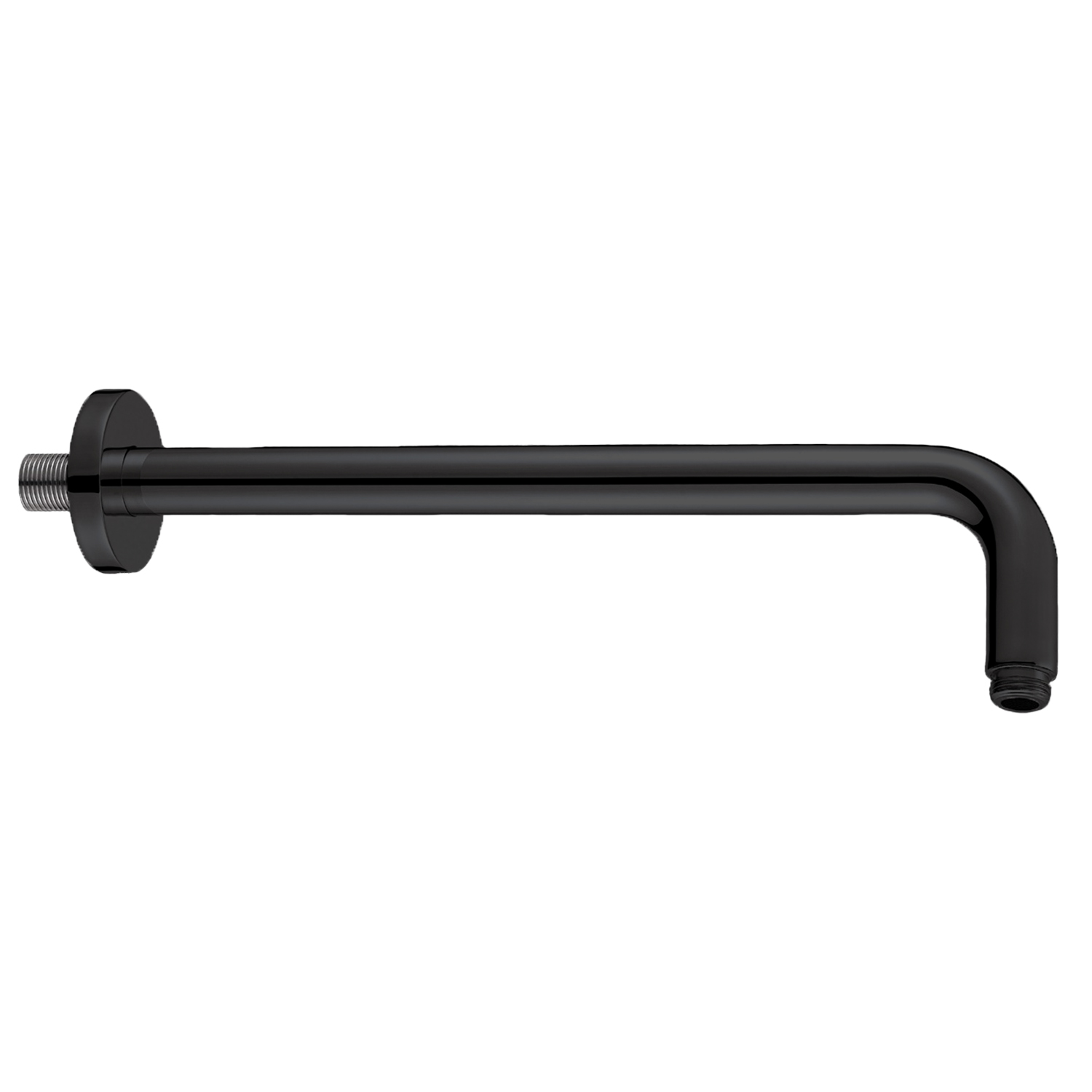 Foto 4 pulgar | Regadera Cuadrada Rubinett de 20 cm con Brazo Redondo Negro