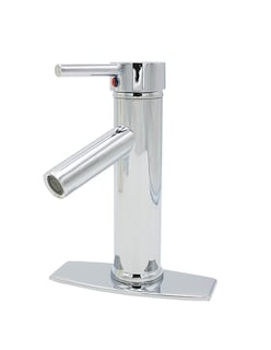Foto 1 | Llave Monomando Rubinett Baño Lavabo Cromado Laton 17cm Nariz Abajo