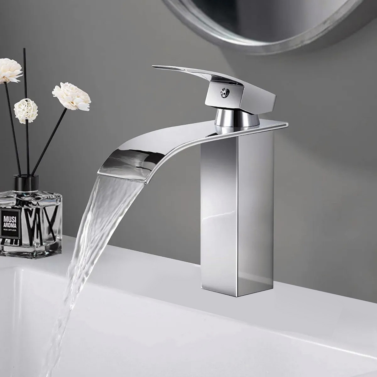 Foto 2 | Llave De Baño Monomando Cascada Esatto Gb-062 Plata