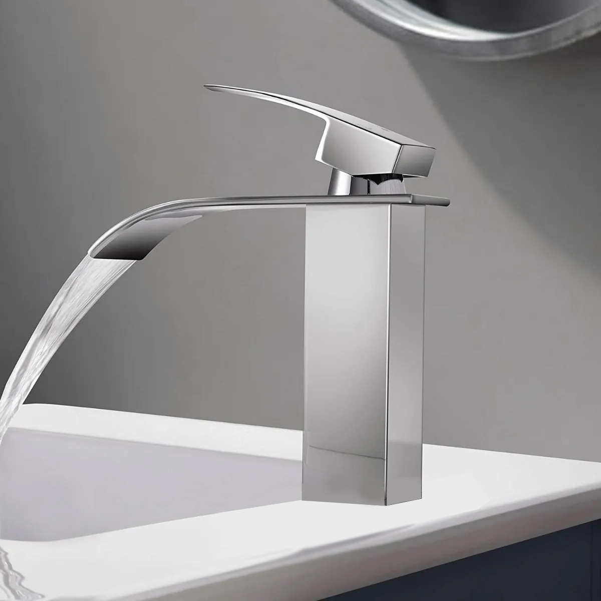 Foto 3 | Llave De Baño Monomando Cascada Esatto Gb-062 Plata