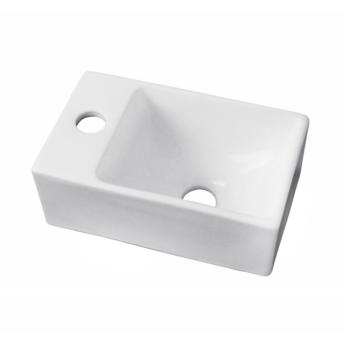 Ovalín Lavabo de Ceramica Importado Esatto Oc-034 Blanco