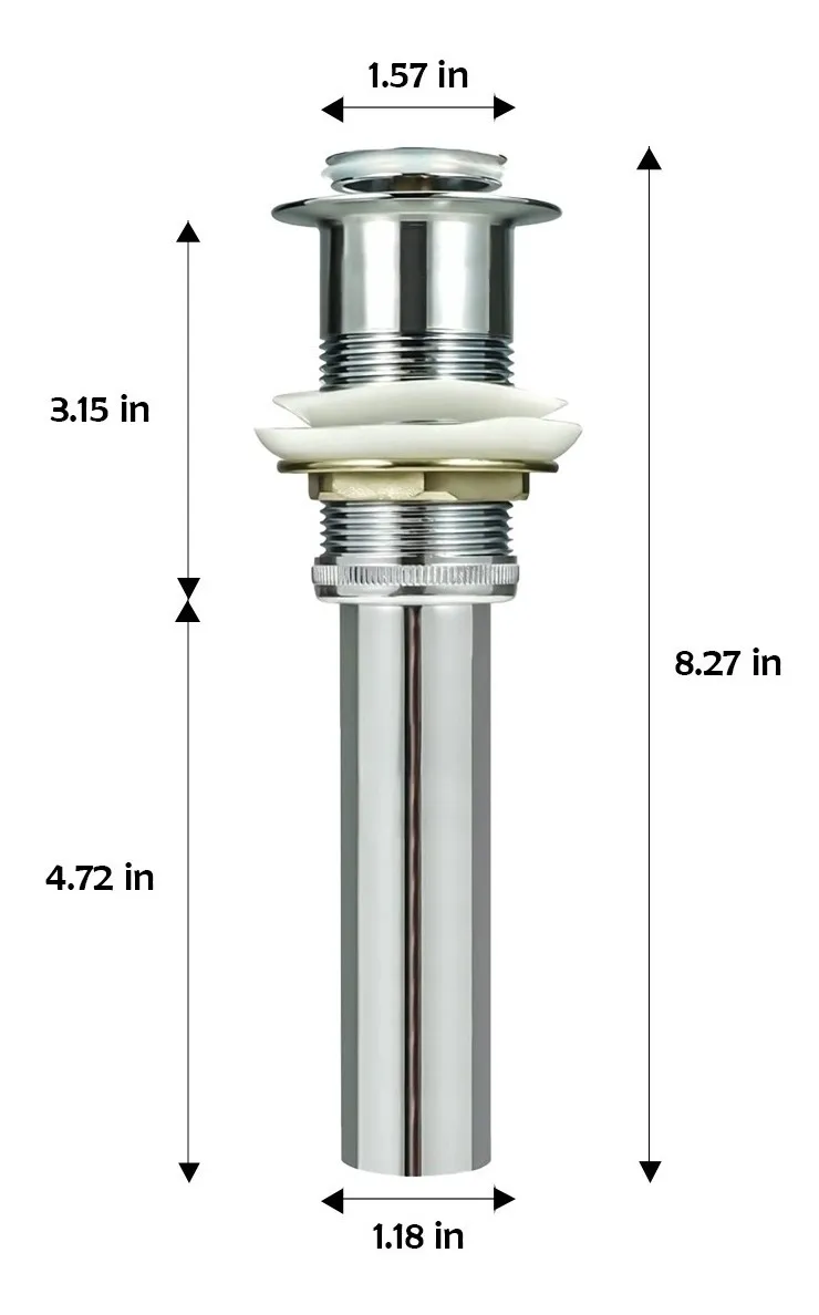 Foto 4 pulgar | Contracanasta Solvex Fregadero Lavabo Tapón Metal Cromado