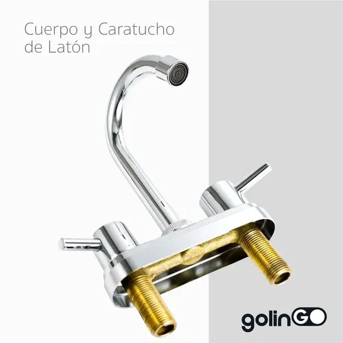 Foto 4 pulgar | Llave Solvex para Grifo Lavabo Baño con Manerales de Acero Inoxidable