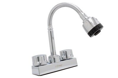 Foto 2 | Llave Mezcladora Para Lavabo 4 Manerales Abs Cuello Flex