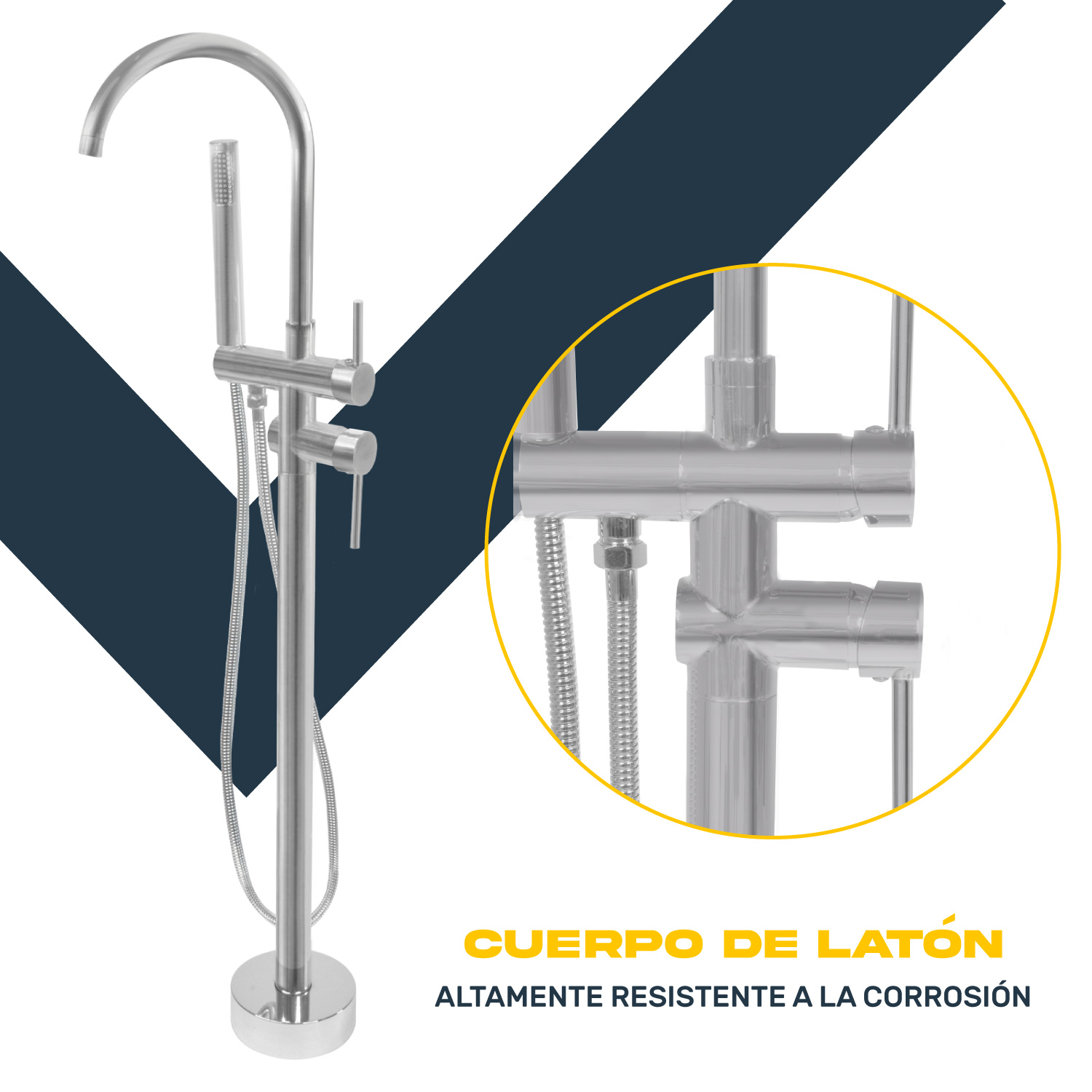 Foto 7 | Grifo para Bañera de Acero Inoxidable Gutstark Mkz-llavetinapla