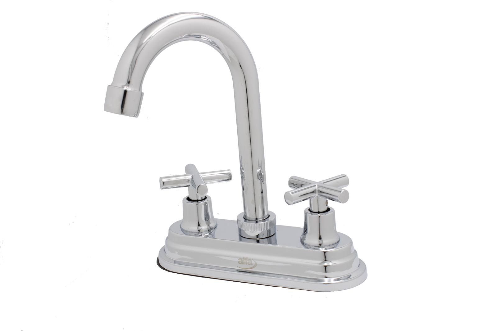 Mezcladora Lavabo Cuerpo De Latón Cromado Cruzeta