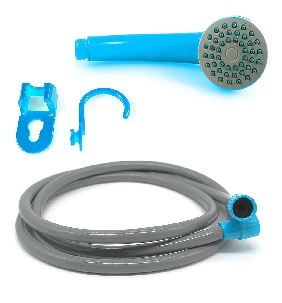 Foto 4 pulgar | Regadera Portátil Eléctrica Exterior Con Bomba De Agua Azul
