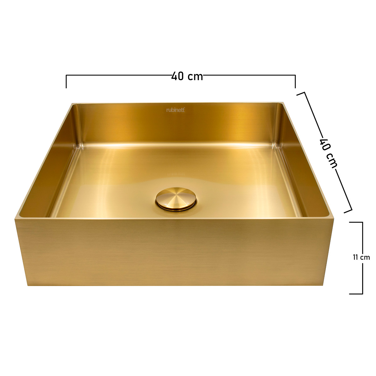 Foto 4 pulgar | Lavabo con Tapón Rubinett Xov-4011l color Dorado