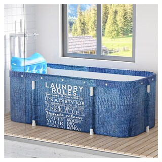Foto 2 | Tina de Baño Plegable Rack & Pack mkz-baneple2pazu color Azul