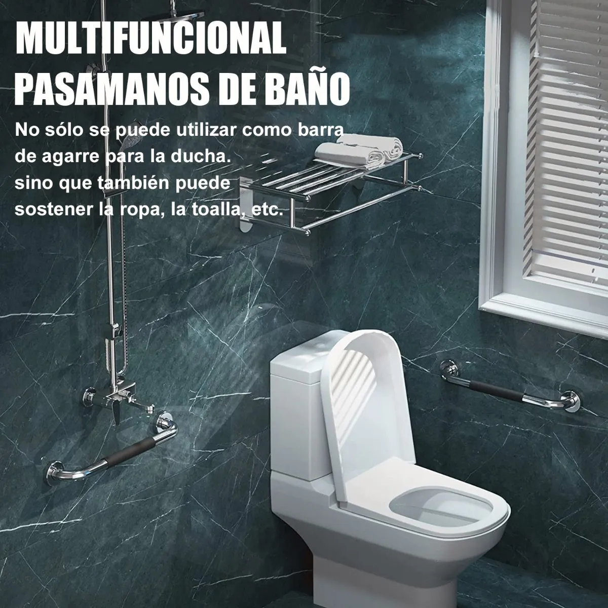 Foto 4 pulgar | Barras de Seguridad para Baño Malubero 2 Piezas