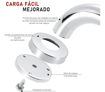 Foto 2 | Barras de Seguridad para Baño Malubero 2 Piezas