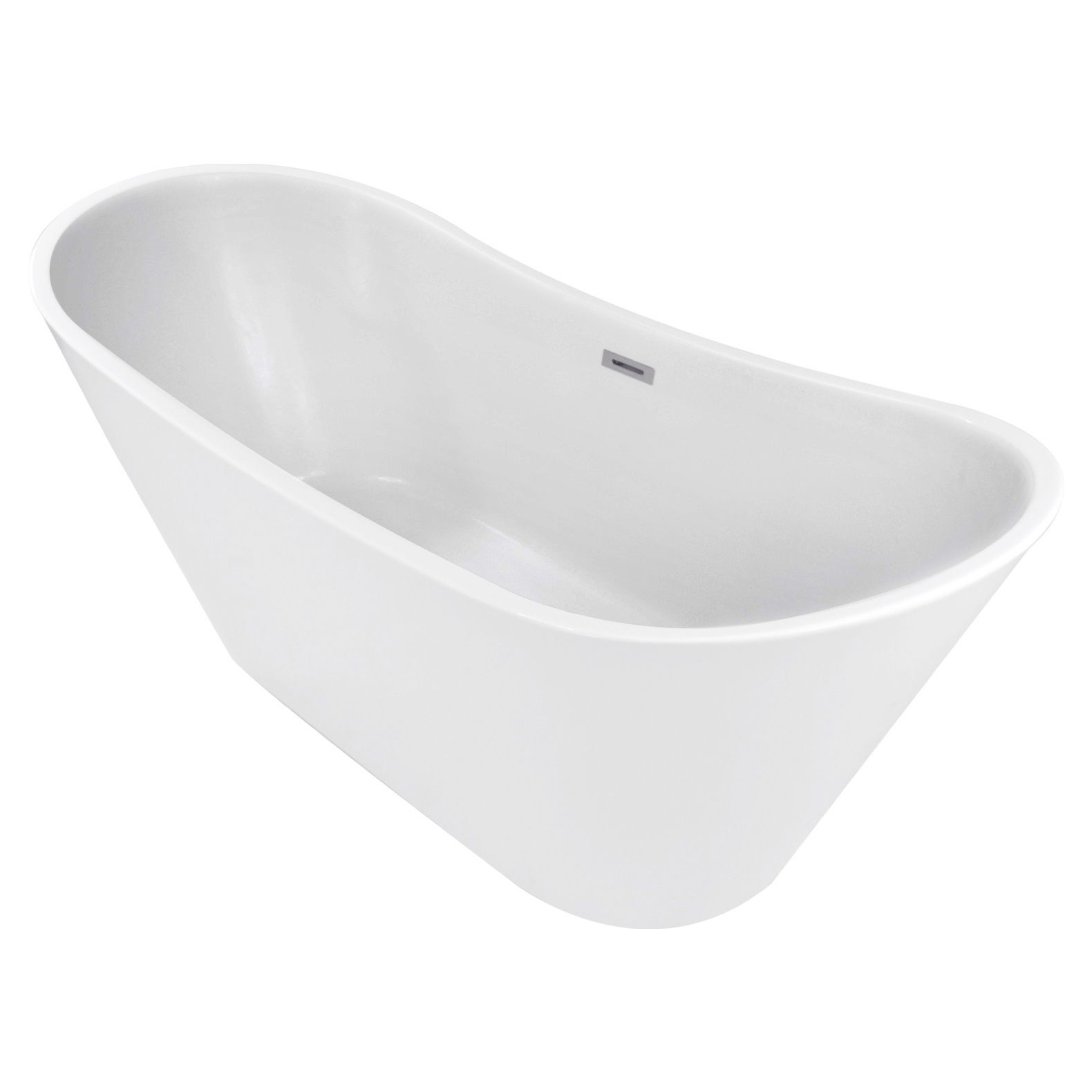 Foto 2 pulgar | Tina de Baño Rack & Pack MKZ-TINA170MBLA color Blanco Fibra de Vidrio Bañera de Lujo Teseo 170 X 72 X 70 CM