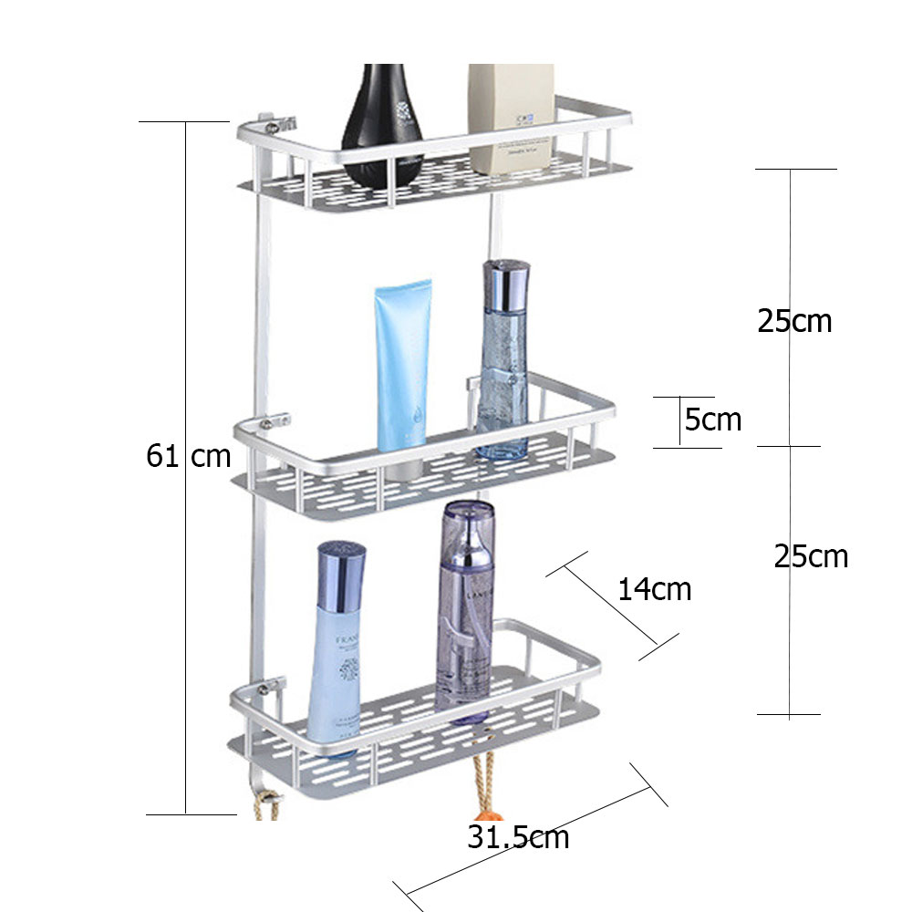 Foto 4 pulgar | Organizador de Baño HappyWare 3 Niveles Acero Inoxidable