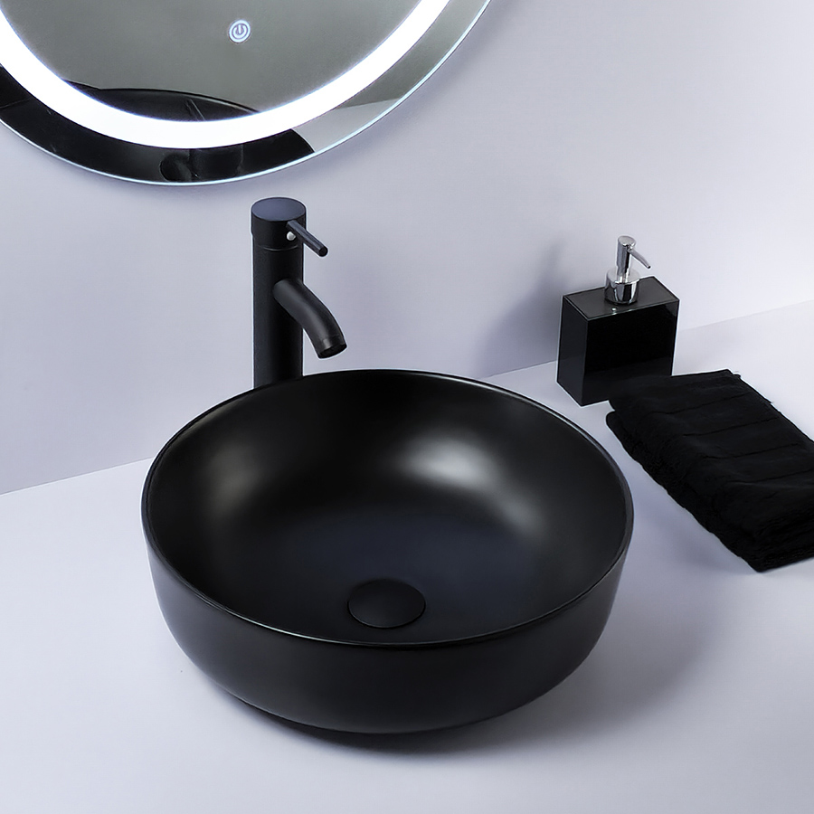 Foto 2 | Lavabo Esatto Econokit Svart Nn color Negro + Llave y Céspol