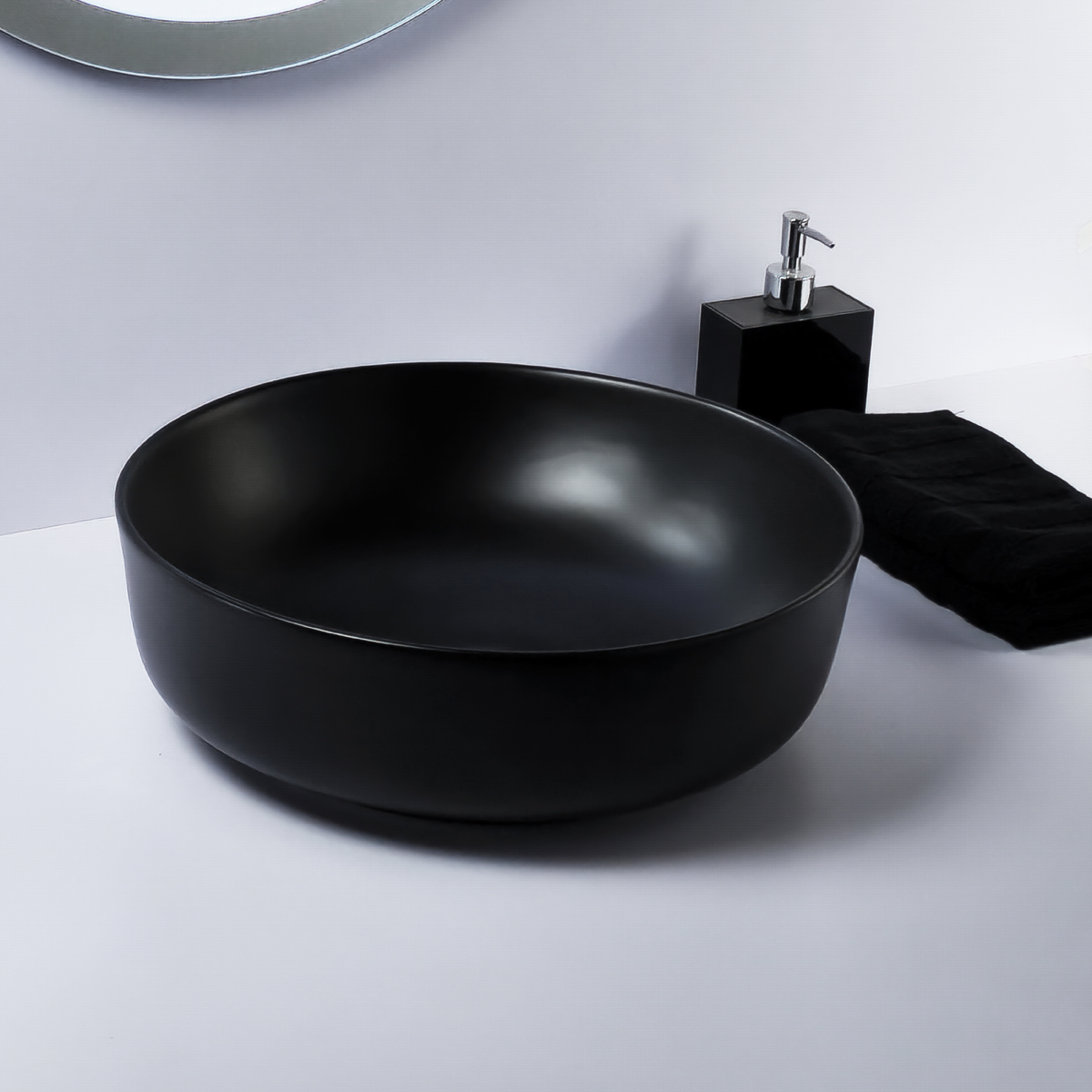 Foto 4 | Lavabo Esatto Econokit Svart Nn color Negro + Llave y Céspol