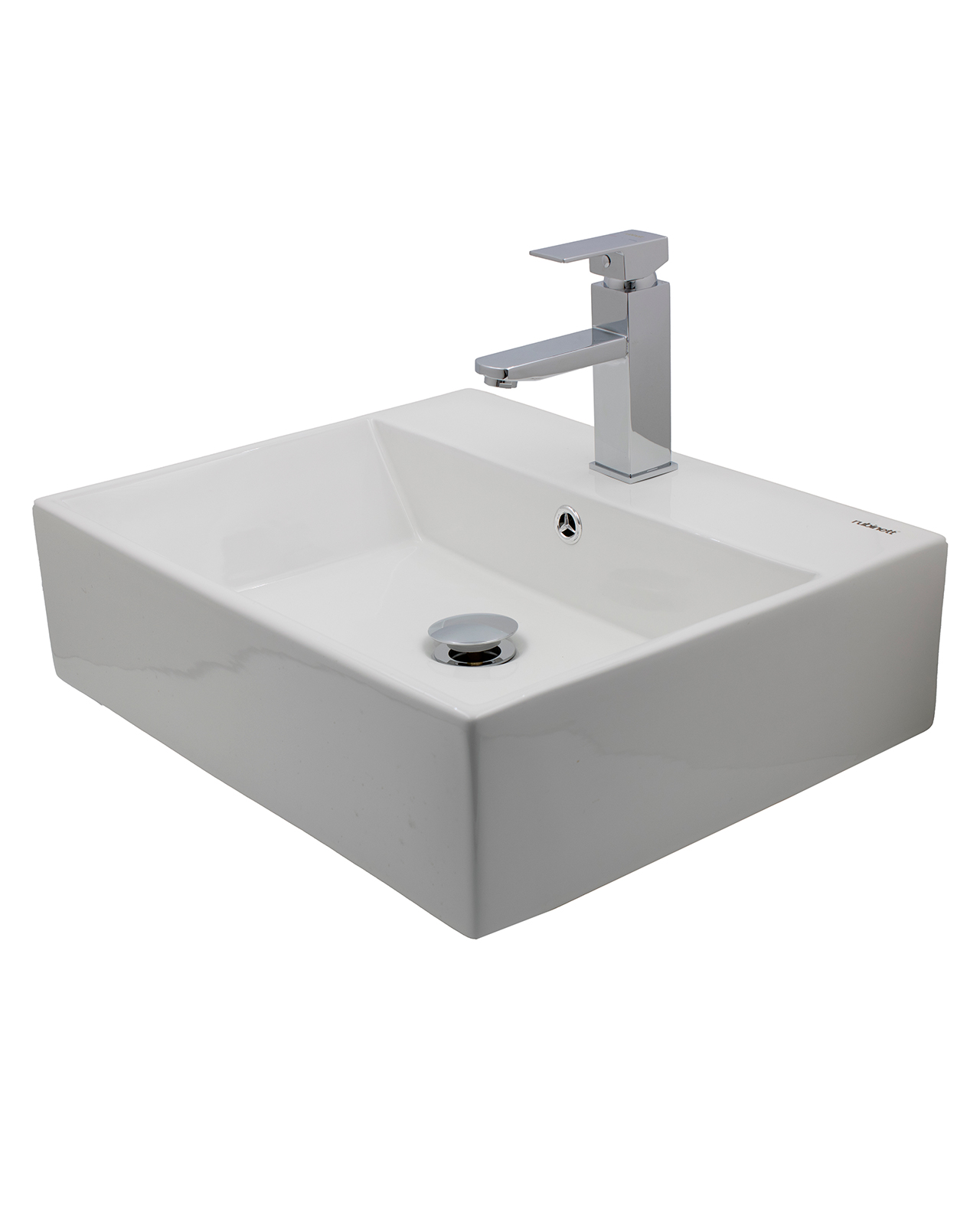 Lavabo para Baño Rubinett de Cerámica color Blanco